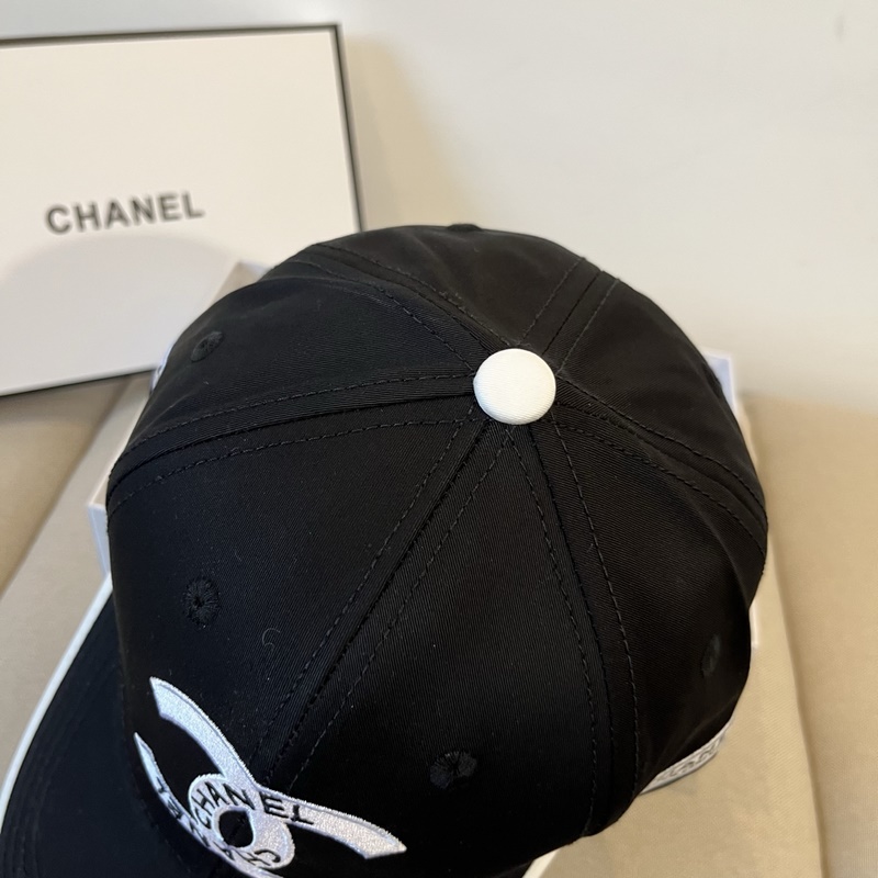 CHANEL - CHANEL ブラック ベースボールキャップの通販 by