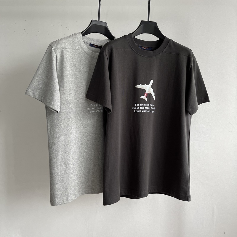 ヴィトン Tシャツ プリント 飛行機